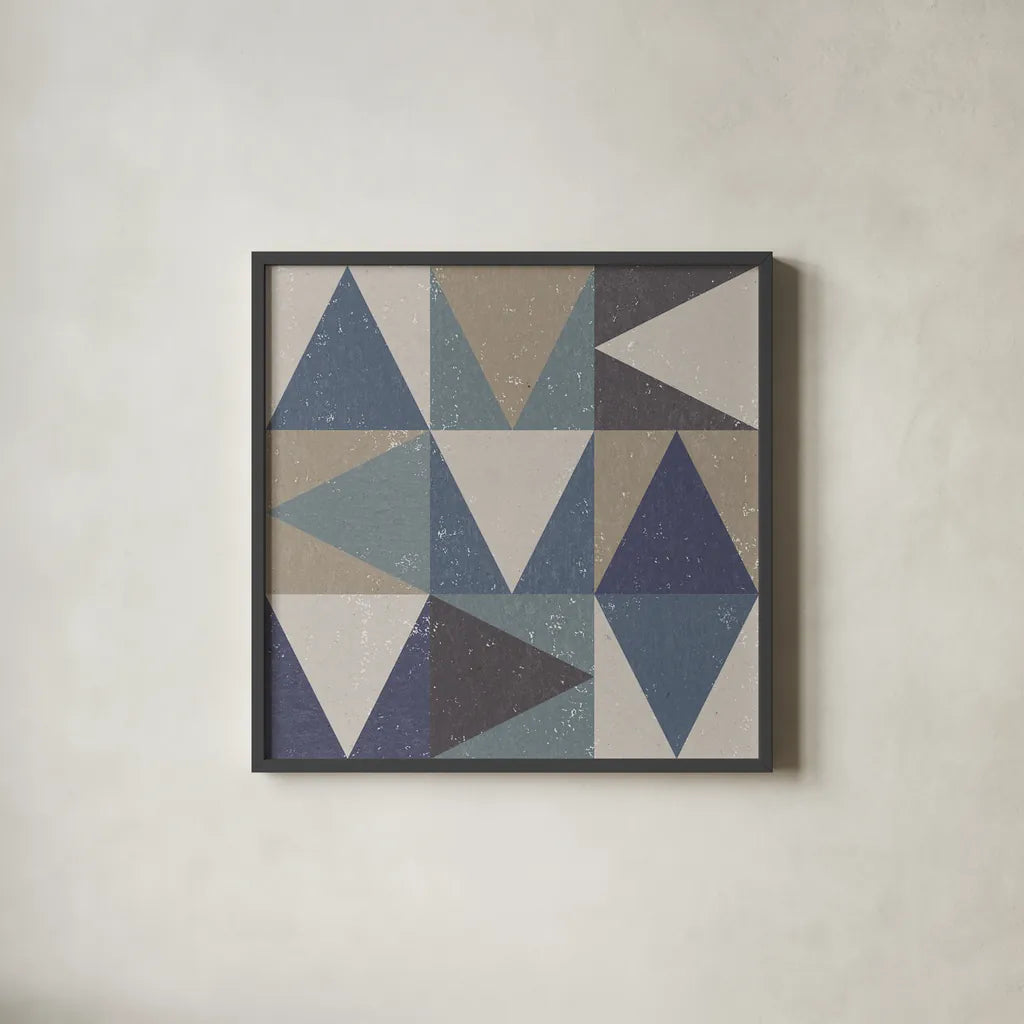 Directional I by Moira Hershey. Shown in a sleek black glass frame for a contemporary gallery look. Available as an archival giclee rolled canvas, fine art paper, or poster print. SKU 68431a.