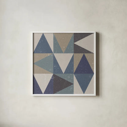 Directional I by Moira Hershey. Shown in a crisp white glass frame for a clean and minimalist style. Available as an archival giclee rolled canvas, fine art paper, or poster print. SKU 68431a.