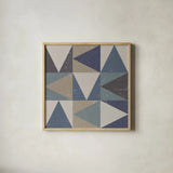Directional II by Moira Hershey. Shown in a natural wood glass frame for a timeless modern aesthetic. Available as an archival giclee rolled canvas, fine art paper, or poster print. SKU 68432a.