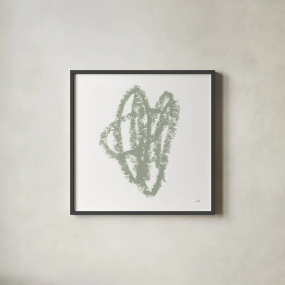 Doodles I by Moira Hershey. Shown in a sleek black glass frame for a contemporary gallery look. Available as an archival giclee rolled canvas, fine art paper, or poster print. SKU 54147a.