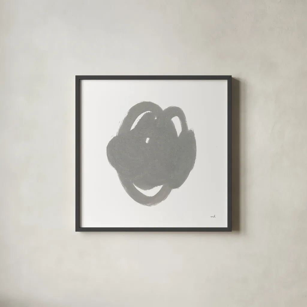 Doodles II by Moira Hershey. Shown in a sleek black glass frame for a contemporary gallery look. Available as an archival giclee rolled canvas, fine art paper, or poster print. SKU 54148a.