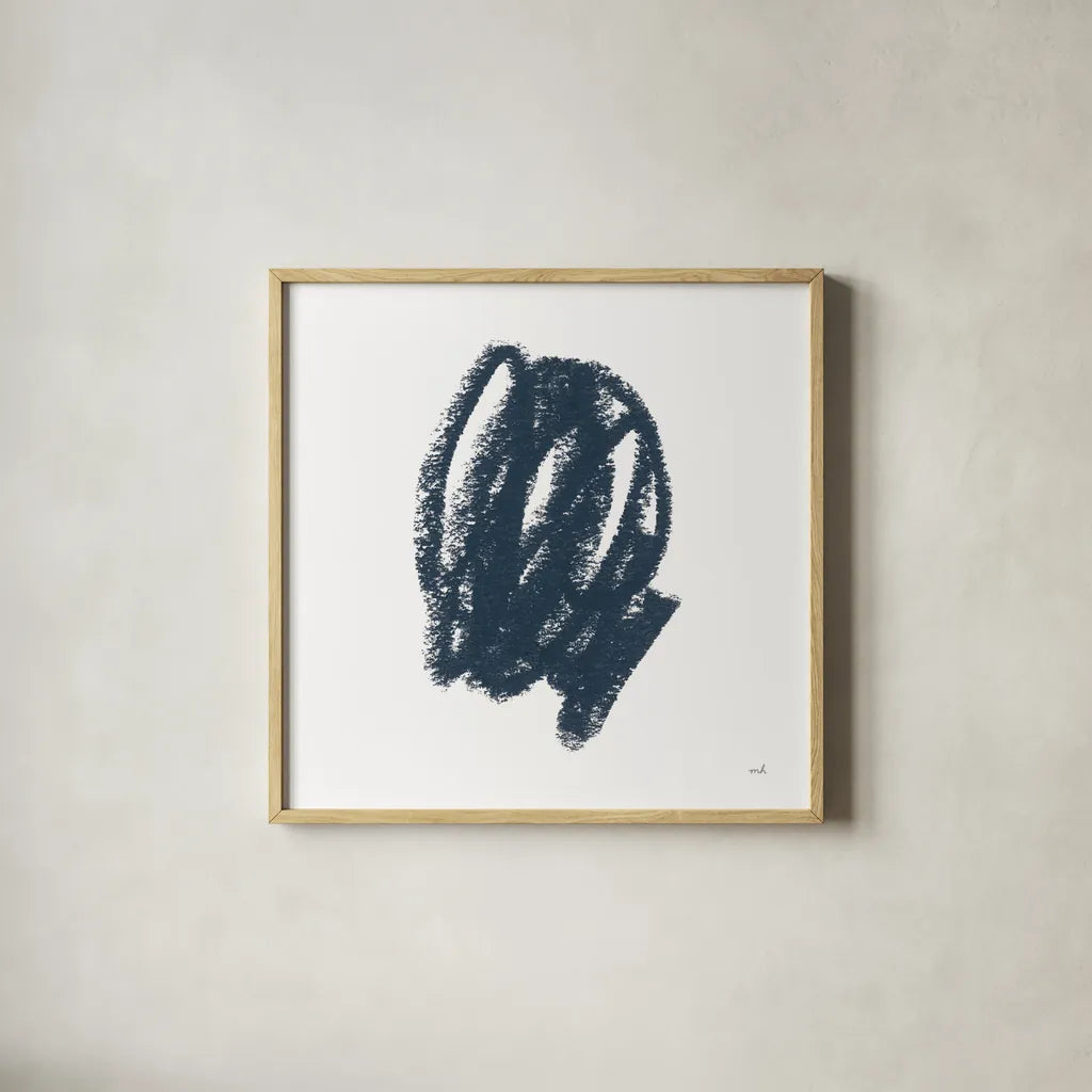 Doodles III by Moira Hershey. Shown in a natural wood glass frame for a timeless modern aesthetic. Available as an archival giclee rolled canvas, fine art paper, or poster print. SKU 54149a.