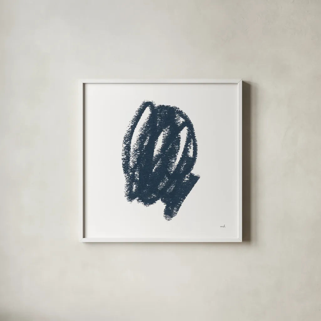 Doodles III by Moira Hershey. Shown in a crisp white glass frame for a clean and minimalist style. Available as an archival giclee rolled canvas, fine art paper, or poster print. SKU 54149a.