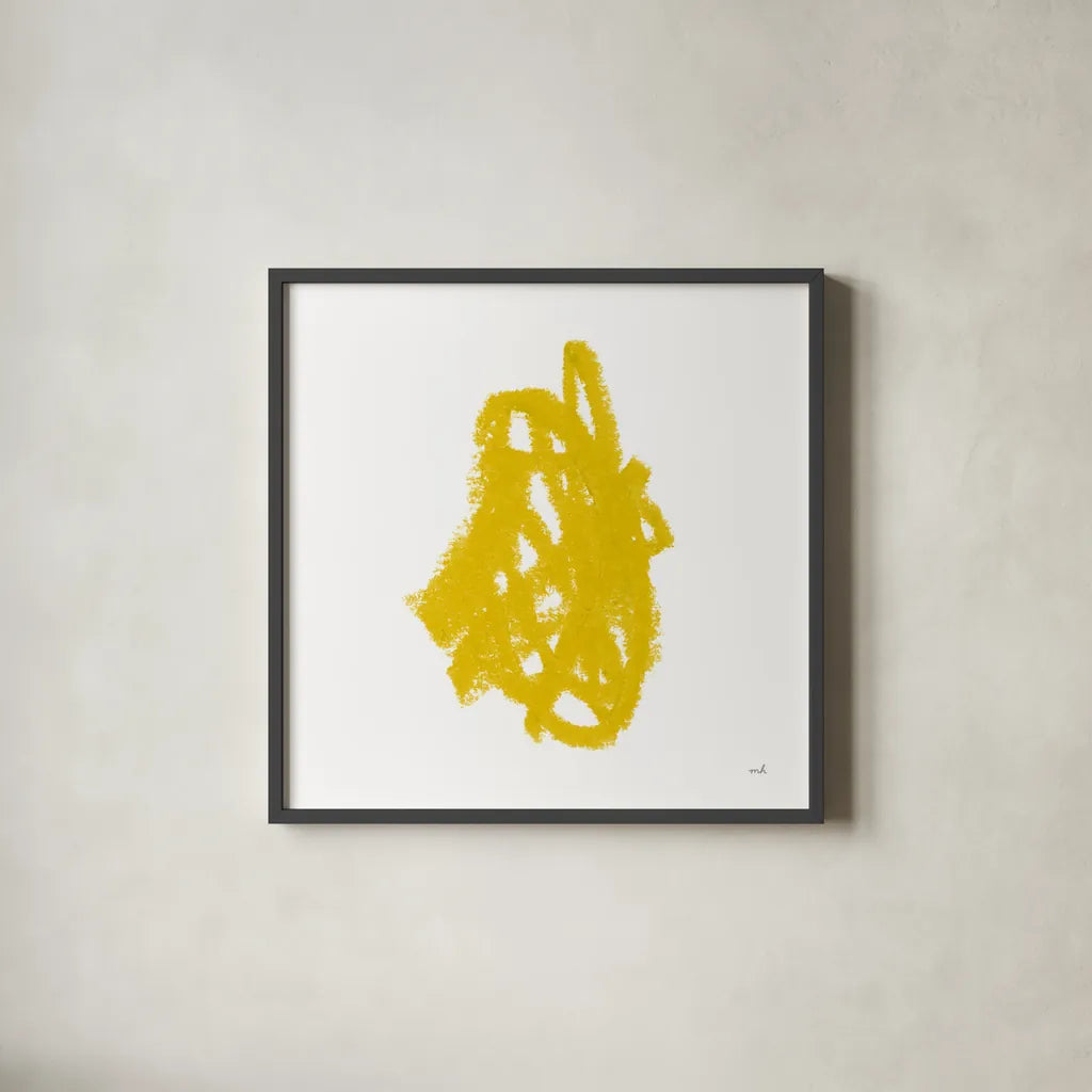 Doodles IX by Moira Hershey. Shown in a sleek black glass frame for a contemporary gallery look. Available as an archival giclee rolled canvas, fine art paper, or poster print. SKU 54155a.