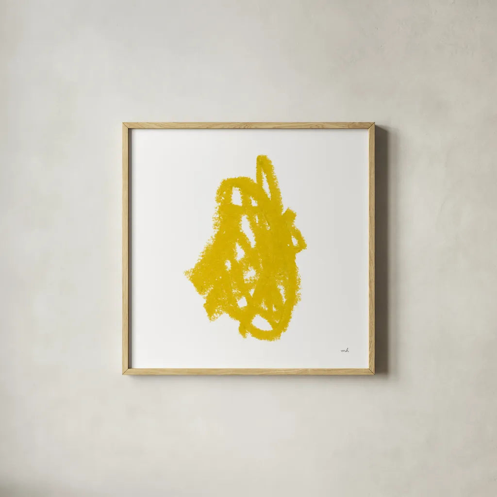 Doodles IX by Moira Hershey. Shown in a natural wood glass frame for a timeless modern aesthetic. Available as an archival giclee rolled canvas, fine art paper, or poster print. SKU 54155a.
