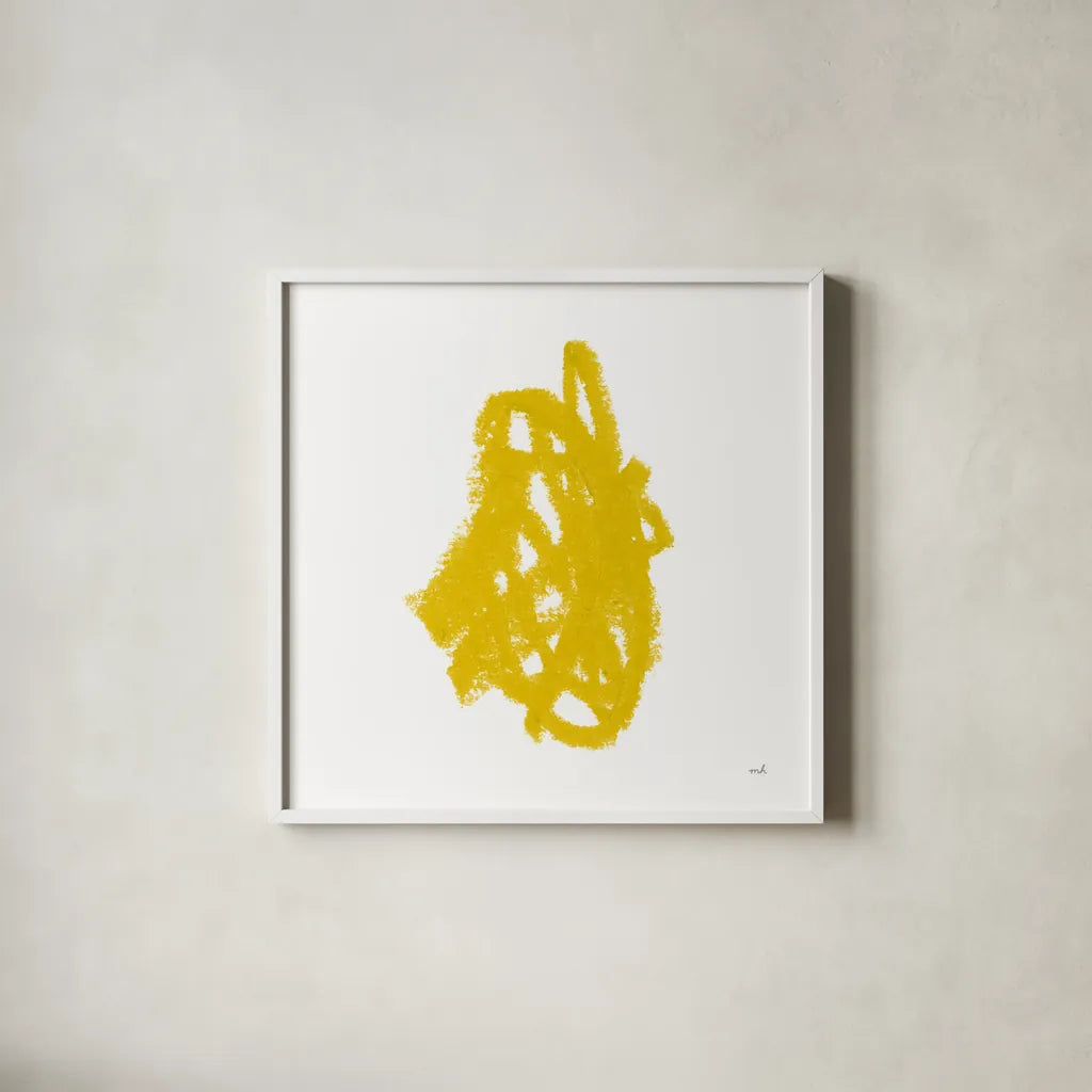 Doodles IX by Moira Hershey. Shown in a crisp white glass frame for a clean and minimalist style. Available as an archival giclee rolled canvas, fine art paper, or poster print. SKU 54155a.