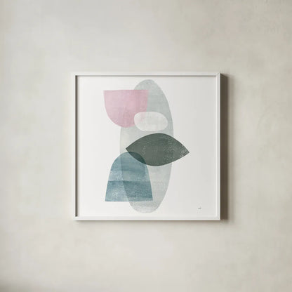 Dream III Sq by Moira Hershey. Shown in a crisp white glass frame for a clean and minimalist style. Available as an archival giclee rolled canvas, fine art paper, or poster print. SKU 34681a.