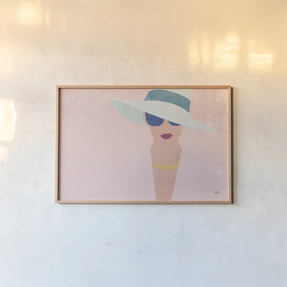 Fashion Forward by Moira Hershey. shown as a paper print in a natural frame. Available as a archival giclee rolled canvas, fine art paper, or poster print. SKU 58674i.