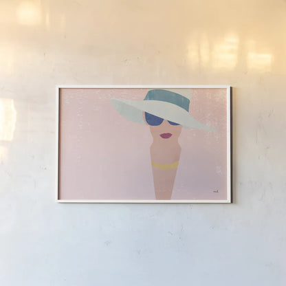 Fashion Forward by Moira Hershey. shown as a paper print in a white frame. Available as a archival giclee rolled canvas, fine art paper, or poster print. SKU 58674i.