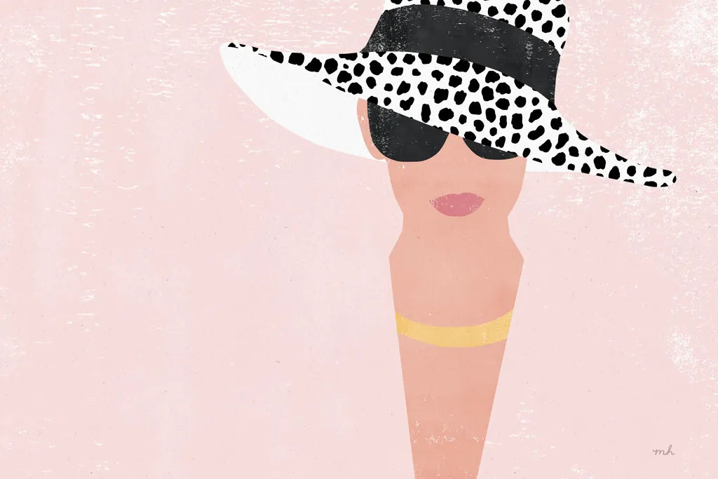 Fashion Forward Blush by Moira Hershey. SKU 67597i. Archival Giclee Fine art print for wall decor.