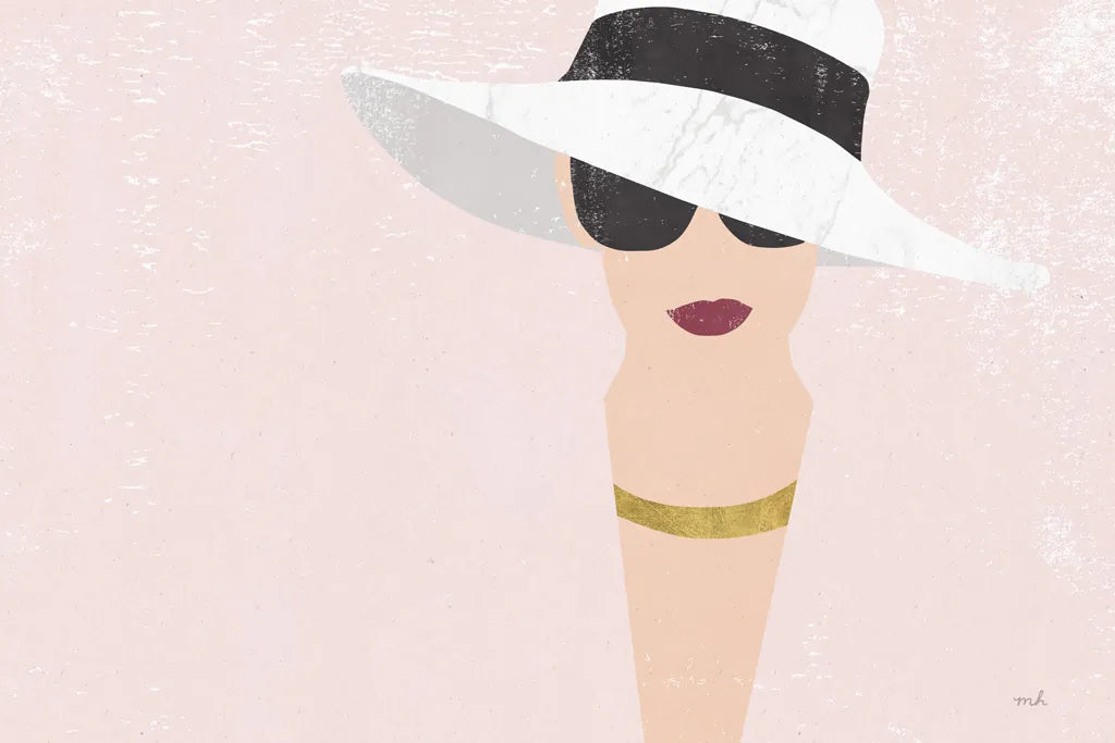 Fashion Forward Rose Gold by Moira Hershey. SKU 69067i. Archival Giclee Fine art print for wall decor.