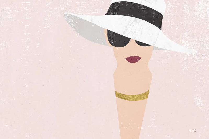 Fashion Forward Rose Gold by Moira Hershey. SKU 69067i. Archival Giclee Fine art print for wall decor.