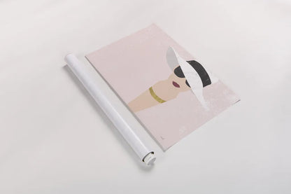 Fashion Forward Rose Gold by Moira Hershey. shown as a rolled paper print. Available as archival giclee rolled canvas, fine art paper, or poster print. SKU 69067i.