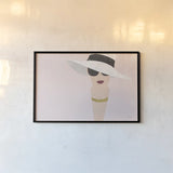 Fashion Forward Rose Gold by Moira Hershey. shown as a paper print in a black flame. Available as a archival giclee rolled canvas, fine art paper, or poster print. SKU 69067i.
