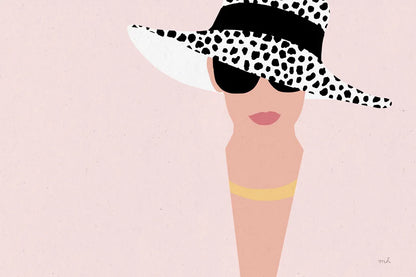 Fashion Forward Solid Blush by Moira Hershey. SKU 69983i. Archival Giclee Fine art print for wall decor.