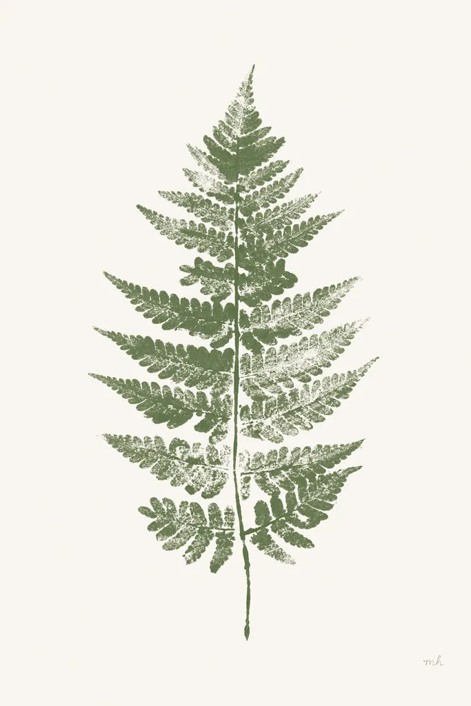 Fern Print I White Crop by Moira Hershey. SKU 67461h. Archival Giclee Fine art print for wall decor.
