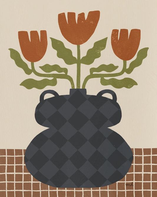 Folk Floral I by Moira Hershey