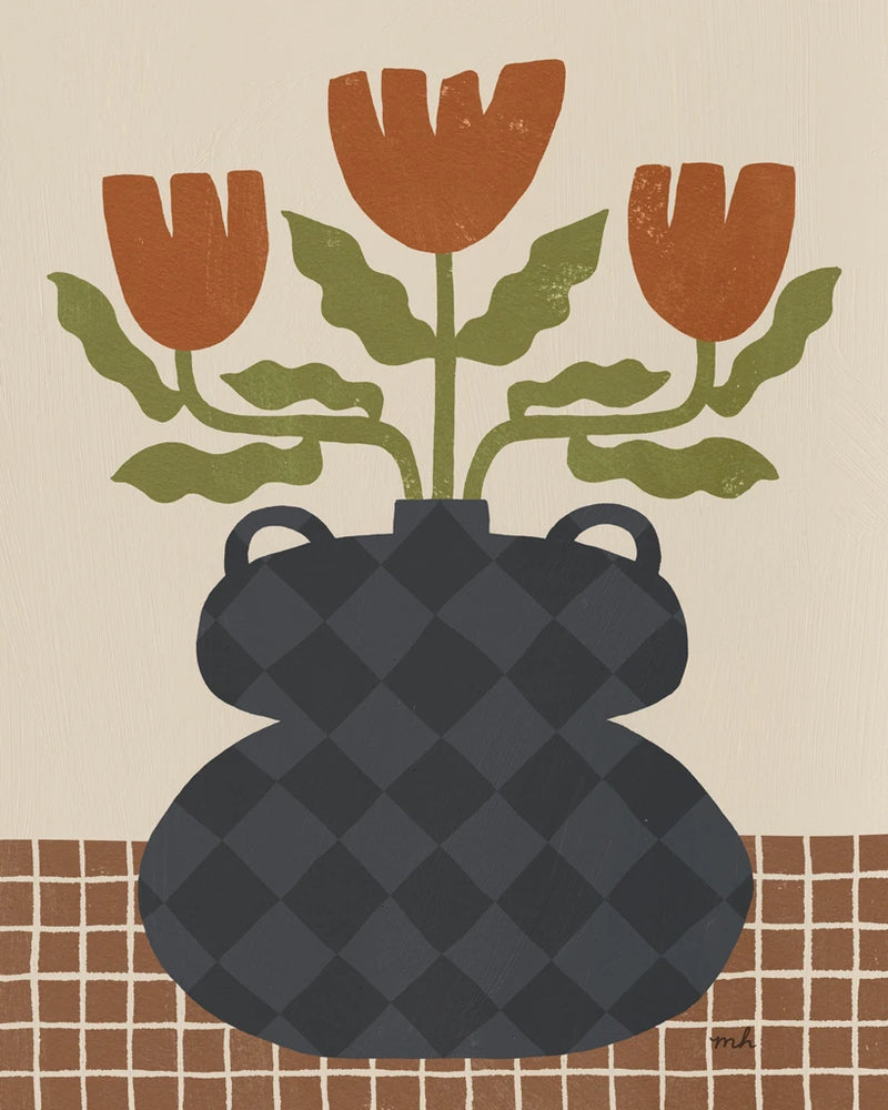 Folk Floral I by Moira Hershey