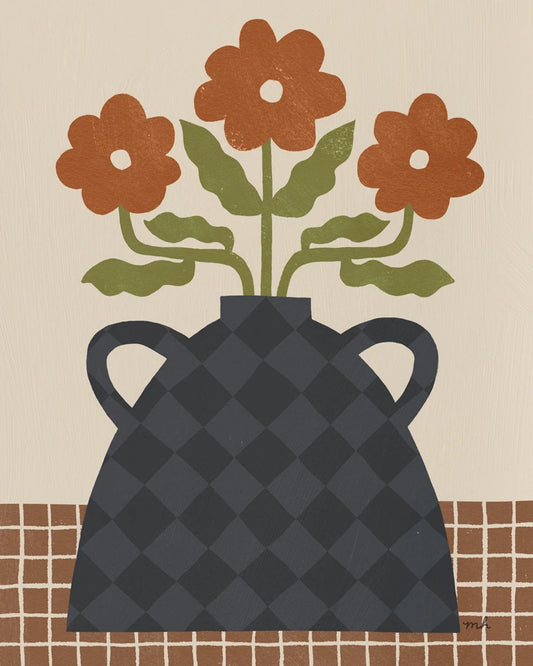 Folk Floral II by Moira Hershey