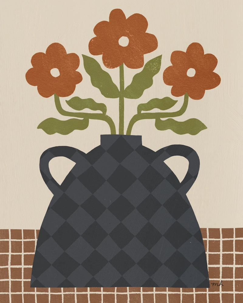 Folk Floral II by Moira Hershey