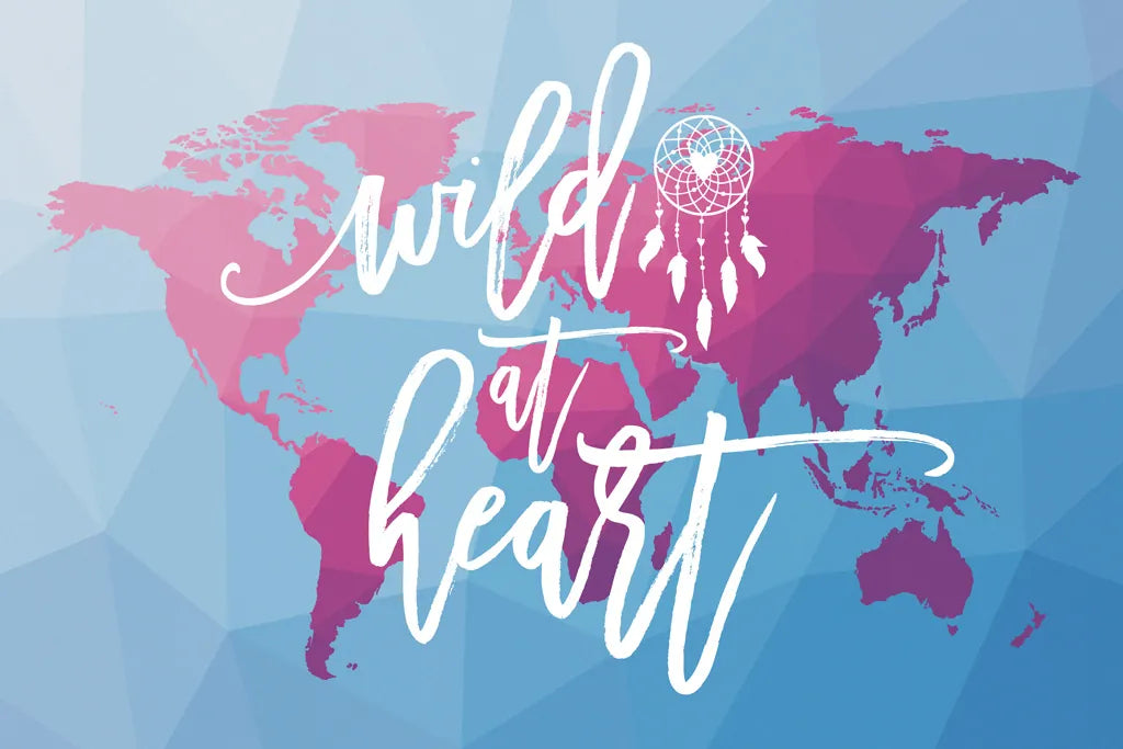 Geo Map Boho I by Moira Hershey. SKU 35958i. Archival Giclee Fine art print for wall decor.