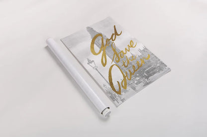 Gilded London by Moira Hershey. shown as a rolled paper print. Available as archival giclee rolled canvas, fine art paper, or poster print. SKU 38418h.