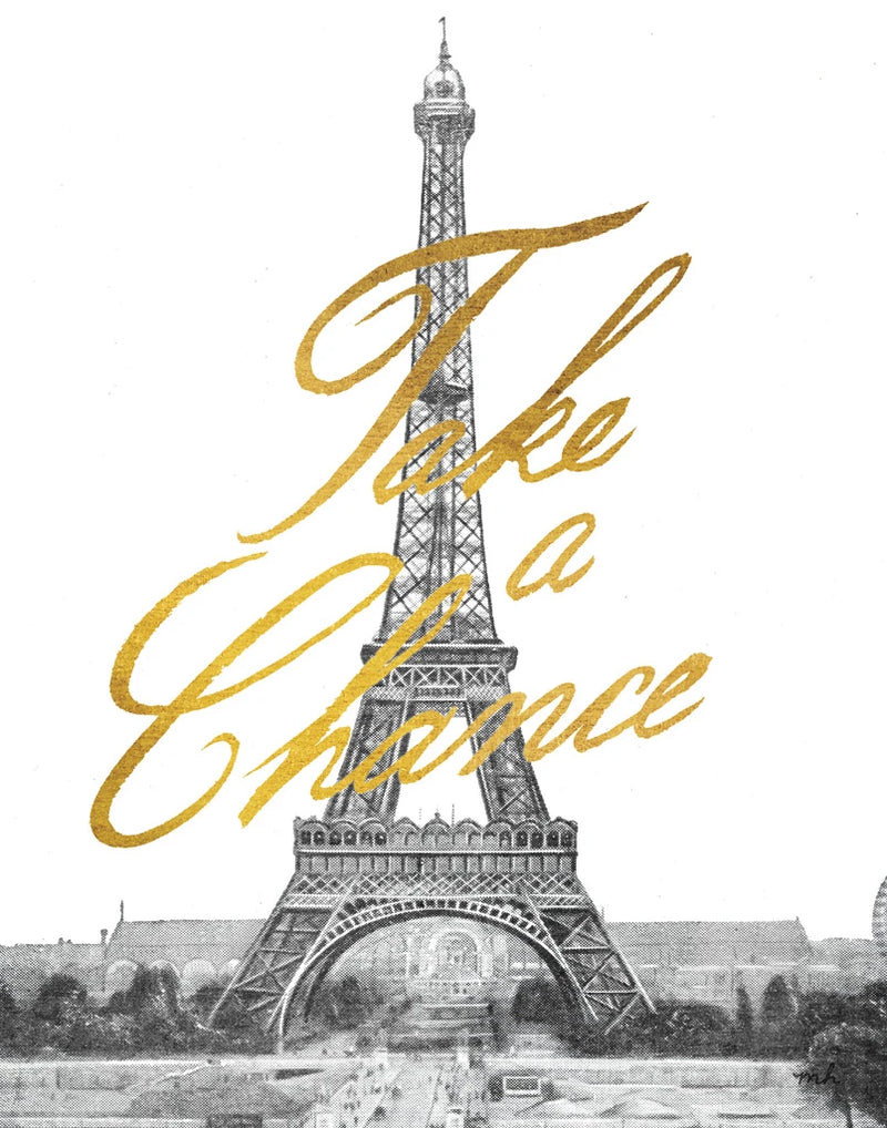 Gilded Paris Take a Chance BW by Moira Hershey