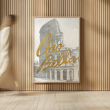 Gilded Rome by Moira Hershey. shown as over sized large wall art. Available as an archival giclee rolled canvas, fine art paper, or poster print. SKU 38419h.