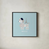 Good Dogs French Poodle Pastel by Moira Hershey. Shown in a sleek black glass frame for a contemporary gallery look. Available as an archival giclee rolled canvas, fine art paper, or poster print. SKU 58711a.