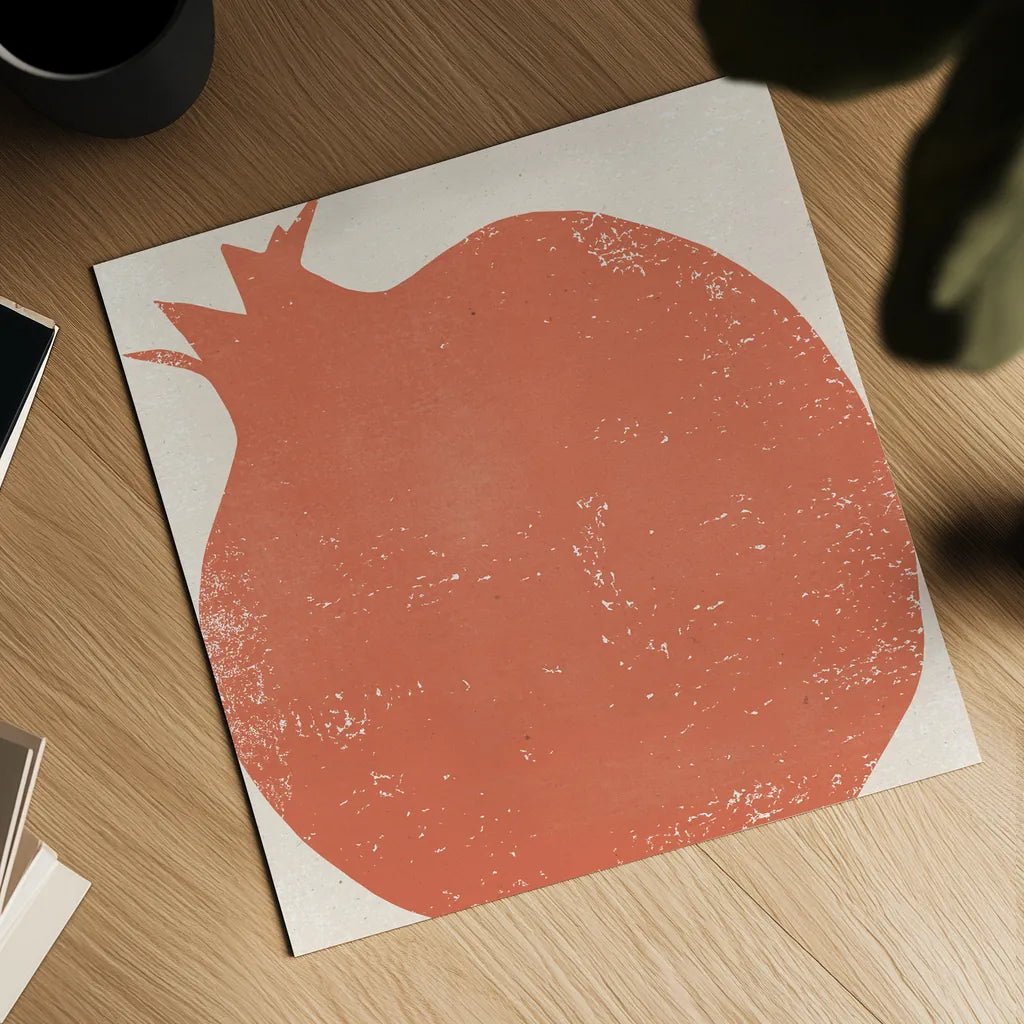 Graphic Fruit I by Moira Hershey. Shown as a detailed flat fine art print, highlighting archival giclee quality. Available as an archival giclee rolled canvas, fine art paper, or poster print. SKU 67149a.