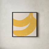 Graphic Fruit II by Moira Hershey. Shown in a sleek black glass frame for a contemporary gallery look. Available as an archival giclee rolled canvas, fine art paper, or poster print. SKU 67150a.