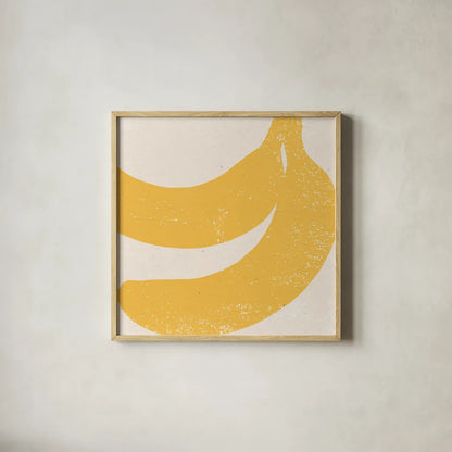 Graphic Fruit II by Moira Hershey. Shown in a natural wood glass frame for a timeless modern aesthetic. Available as an archival giclee rolled canvas, fine art paper, or poster print. SKU 67150a.