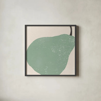 Graphic Fruit IV by Moira Hershey. Shown in a sleek black glass frame for a contemporary gallery look. Available as an archival giclee rolled canvas, fine art paper, or poster print. SKU 67152a.