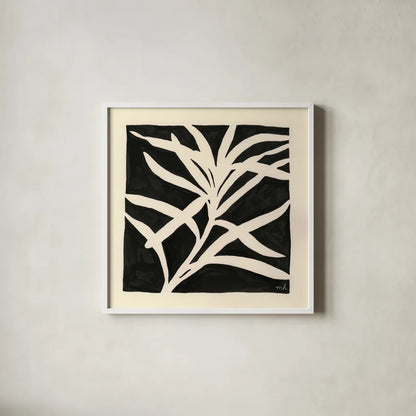Growing by Moira Hershey. Shown in a crisp white glass frame for a clean and minimalist style. Available as an archival giclee rolled canvas, fine art paper, or poster print. SKU 58750a.