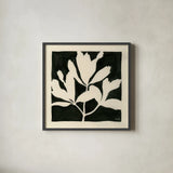 Growing II by Moira Hershey. Shown in a sleek black glass frame for a contemporary gallery look. Available as an archival giclee rolled canvas, fine art paper, or poster print. SKU 62721a.