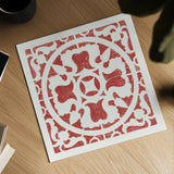 Hacienda Tile I by Moira Hershey. Shown as a detailed flat fine art print, highlighting archival giclee quality. Available as an archival giclee rolled canvas, fine art paper, or poster print. SKU 34519a.