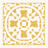 Hacienda Tile I Golden Yellow by Moira Hershey. SKU 59361a. Archival Giclee Fine art print for wall decor.