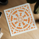Hacienda Tile II by Moira Hershey. Shown as a detailed flat fine art print, highlighting archival giclee quality. Available as an archival giclee rolled canvas, fine art paper, or poster print. SKU 34520a.