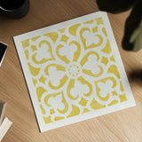 Hacienda Tile III by Moira Hershey. Shown as a detailed flat fine art print, highlighting archival giclee quality. Available as an archival giclee rolled canvas, fine art paper, or poster print. SKU 34521a.