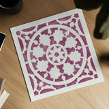Hacienda Tile VI by Moira Hershey. Shown as a detailed flat fine art print, highlighting archival giclee quality. Available as an archival giclee rolled canvas, fine art paper, or poster print. SKU 34524a.