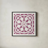 Hacienda Tile VI by Moira Hershey. Shown in a sleek black glass frame for a contemporary gallery look. Available as an archival giclee rolled canvas, fine art paper, or poster print. SKU 34524a.