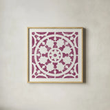 Hacienda Tile VI by Moira Hershey. Shown in a natural wood glass frame for a timeless modern aesthetic. Available as an archival giclee rolled canvas, fine art paper, or poster print. SKU 34524a.