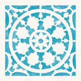 Hacienda Tile VI Turquoise by Moira Hershey. SKU 37023a. Archival Giclee Fine art print for wall decor.