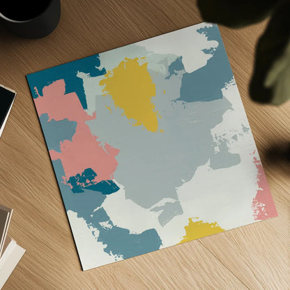 Happy I by Moira Hershey. Shown as a detailed flat fine art print, highlighting archival giclee quality. Available as an archival giclee rolled canvas, fine art paper, or poster print. SKU 35094a.