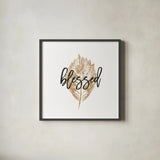 Harvest Sentiments IV by Moira Hershey. Shown in a sleek black glass frame for a contemporary gallery look. Available as an archival giclee rolled canvas, fine art paper, or poster print. SKU 36113a.