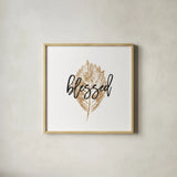 Harvest Sentiments IV by Moira Hershey. Shown in a natural wood glass frame for a timeless modern aesthetic. Available as an archival giclee rolled canvas, fine art paper, or poster print. SKU 36113a.