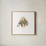 Harvest Sentiments V by Moira Hershey. Shown in a natural wood glass frame for a timeless modern aesthetic. Available as an archival giclee rolled canvas, fine art paper, or poster print. SKU 36350a.