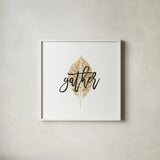 Harvest Sentiments V by Moira Hershey. Shown in a crisp white glass frame for a clean and minimalist style. Available as an archival giclee rolled canvas, fine art paper, or poster print. SKU 36350a.