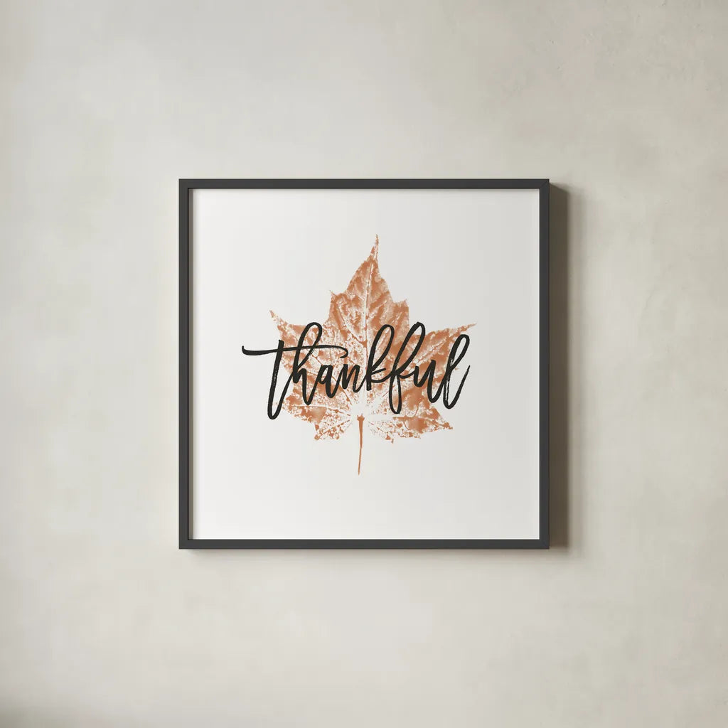 Harvest Sentiments VI by Moira Hershey. Shown in a sleek black glass frame for a contemporary gallery look. Available as an archival giclee rolled canvas, fine art paper, or poster print. SKU 36351a.