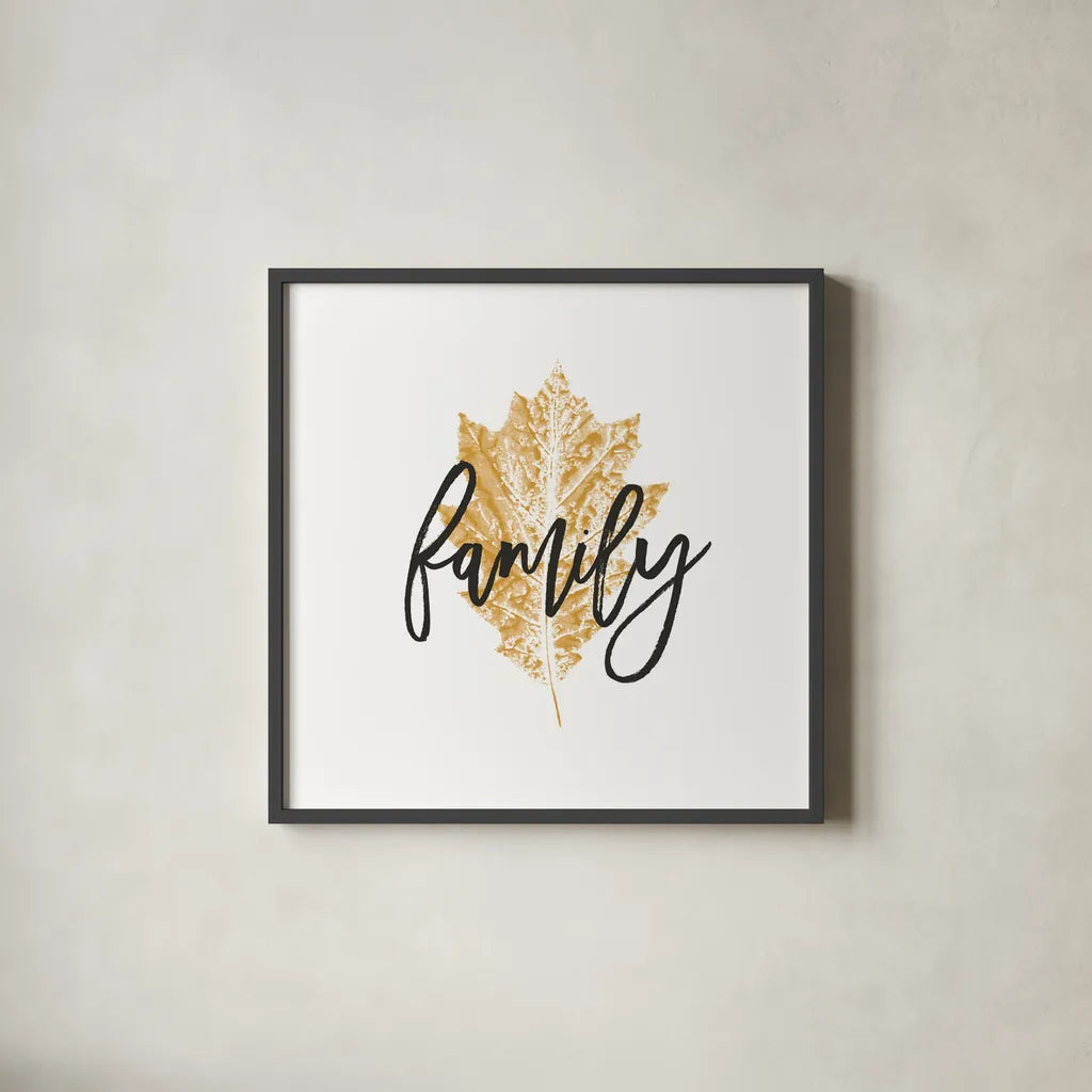 Harvest Sentiments VII by Moira Hershey. Shown in a sleek black glass frame for a contemporary gallery look. Available as an archival giclee rolled canvas, fine art paper, or poster print. SKU 36501a.